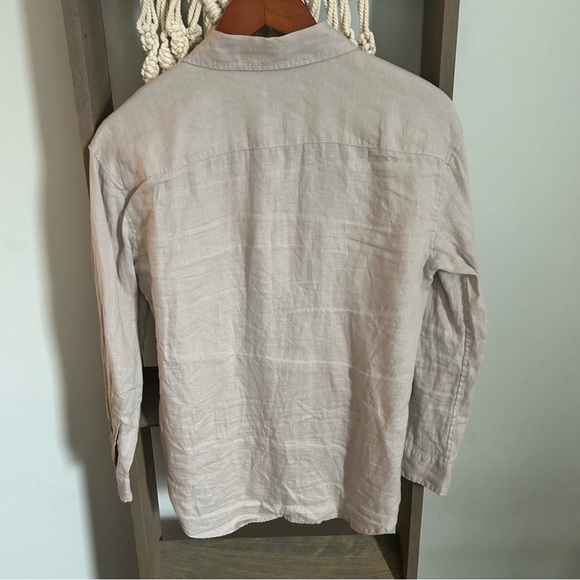 Club Monaco Linen Button Down Shirt Long Sleeve XS - Picture 4 of 5